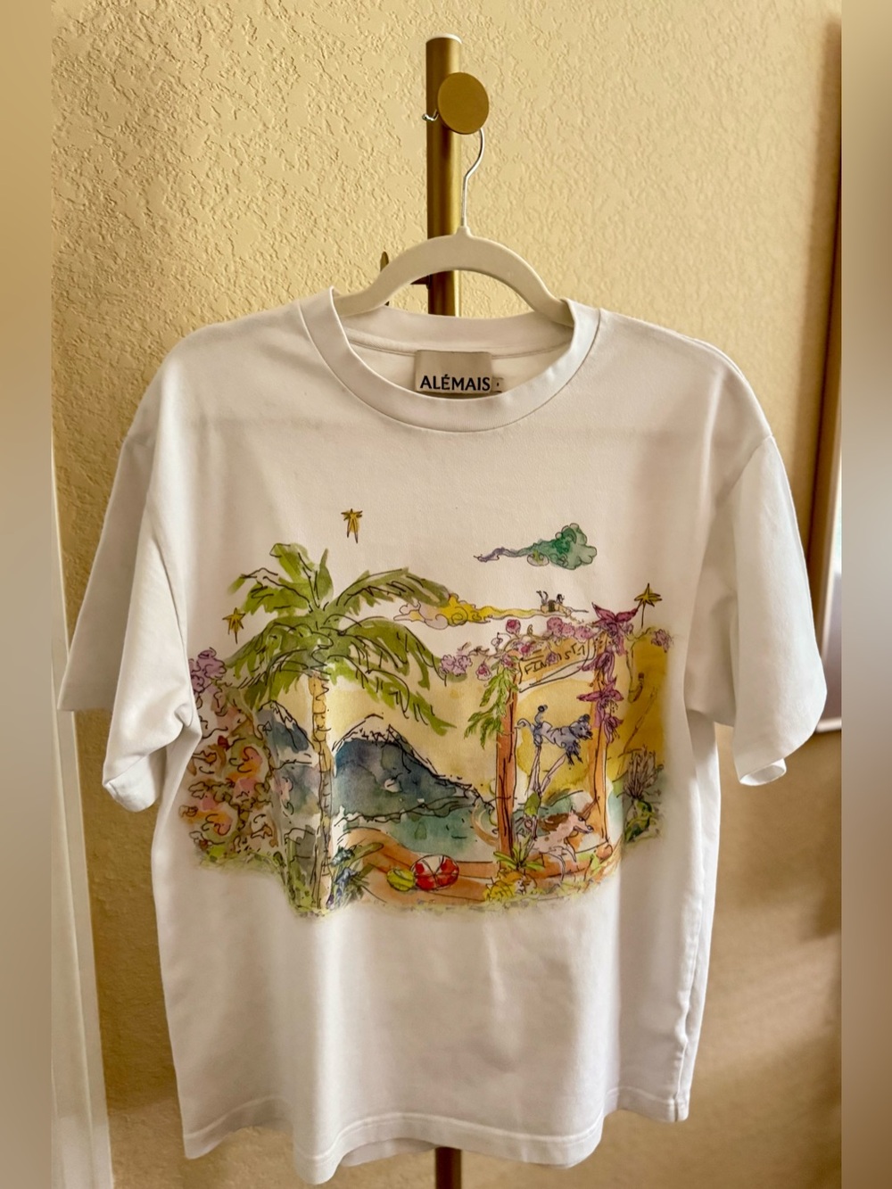 Alémais Organic Cotton Anouk Scene Tee / Size Small